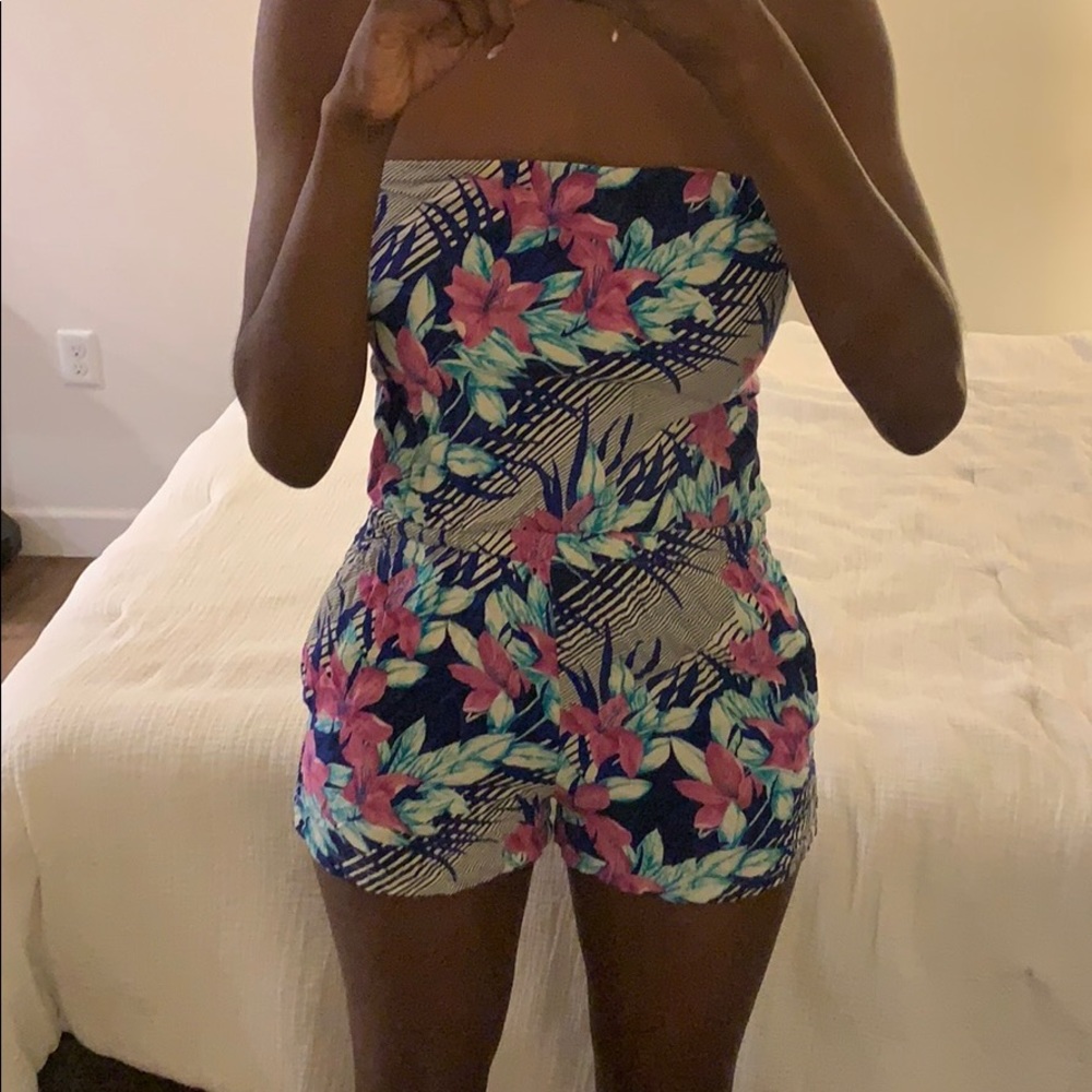 Forever 21 floral romper